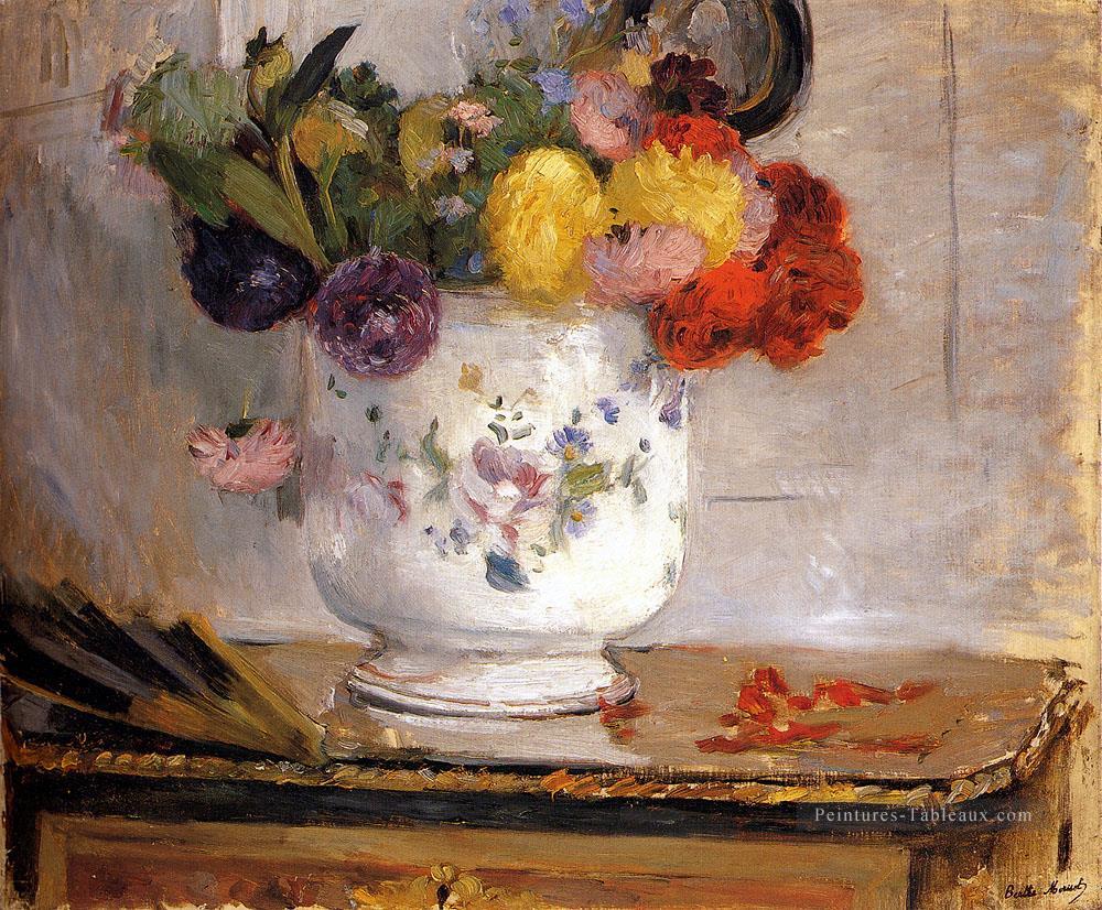 Dahlias fleur peintres Berthe Morisot Peintures à l'huile